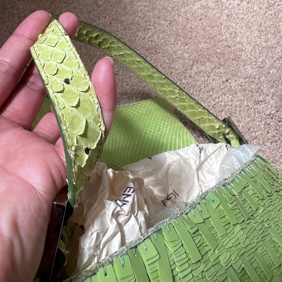 SOLD Fendi Baguette Green Sequins - Picture 9 of 16